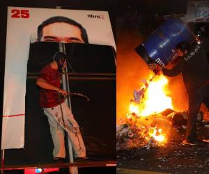 Los distusbios se dieron en las afueras del Instituto de Formación Profesional (Infop), donde se ubica el Centro Logístico Electoral (CLE).