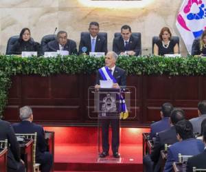 El mandatario hondureño, Nasry Asfura, fue juramentado este martes en el Congreso Nacional