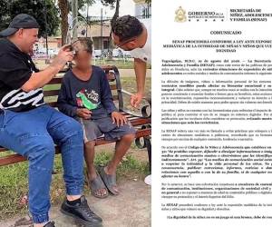 Luego que dos tiktokers humillaran a un niño a cambio de 500 lempiras, desde el gobierno y el Ministerio Público se han pronunciado e iniciaron acciones en contra de los dos creadores de contenido. Esto es lo que se informa.