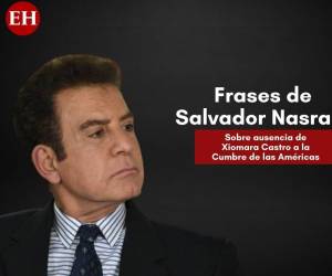El designado presidencial Salvador Nasralla reaccionó ante la decisión de la presidenta Xiomara Castro de no asistir a la Cumbre de las Américas, lamentando la “oportunidad que pierde Honduras”. Estas son sus frases.