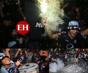 Tras la conquista de la copa 18, la afición de Motagua salió a las calles de la capital para festejar este nuevo campeonato que lo culminaron como los nuevos monarcas del fútbol hondureño después de una sufrida final ante Real España.