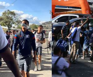 Un video captó el momento exacto en que una botella de vidrio fue lanzada contra jugadores del Club Olimpia Deportivo mientras ingresaban en fila al Estadio Nacional Chelato Uclés, en Tegucigalpa.