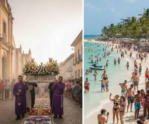 Miles de personas participan en actividades religiosas y otras se movilizan hacia las playas .
