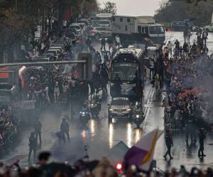 Imágenes del desarrollo del partido.