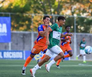 Imágenes del desarrollo del partido.