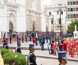 Autoridades conmemoraron en el Parque Central los 205 años de la llegada a Tegucigalpa de los documentos que comunicaron la Independencia proclamada en Guatemala.