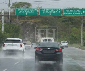 Este viernes se registraron precipitaciones en todo el Distrito Central.