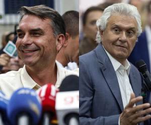 Flávio Bolsonaro sumó el respaldo del exgobernador de Goiás Ronaldo Caiado rumbo al balotaje del 25 de octubre.