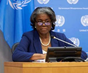 La embajadora estadounidense ante la ONU, Linda Thomas-Greenfield.