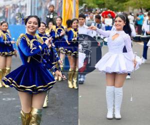 En tonos azules, blancos y otros rosas, estos son los trajes que más hermosos de este año en los desfiles patrios.
