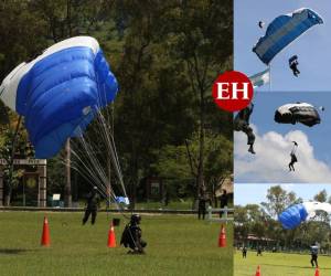 Uno de los eventos más esperados cada 15 de septiembre ocurre a las 12:00 del mediodía cuando los paracaidistas realizan el salto para aterrizar en el centro del Estadio Nacional. A pocos días de celebrarse las fiestas cívicas, los hombres del aire realizan arduas sesiones de entrenamiento. Estas son las imágenes.