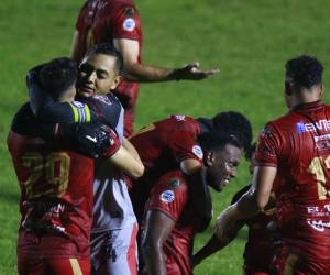 Jhoan Quejada anotó el gol del triunfo del Choloma ante el Estrella Roja.