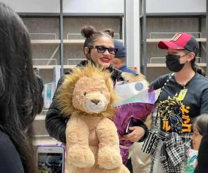 Cesia Sáenz arribó a su tierra natal la noche del 27 de agosto.