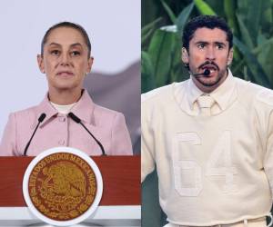 La actuación del artista boricua incluyó referencias simbólicas a la herencia latina en Estados Unidos.