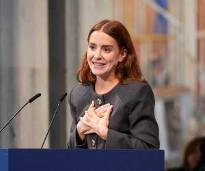 Ana Corina Sosa recibió el premio Nobel de la Paz tras la ausencia de su madre, María Corina Machado.