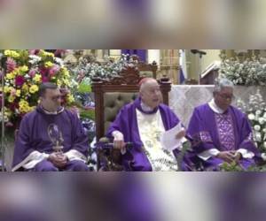 El cardenal Rodríguez durante la homilía de este domingo.