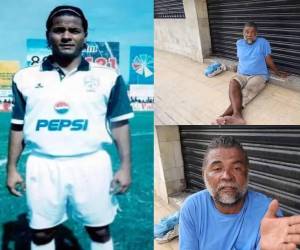 Recordado futbolista hondureño cae en las garras de los vicios y vive en la calle. Así fue captado en penoso estado.
