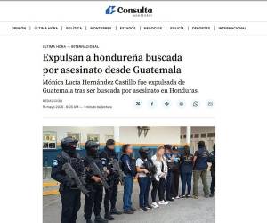 Hija de jefe narco hondureño usaba DPI falso en Guatemala y Expulsan a hondureña buscada por asesinato, son algunos de los titulares que la prensa de Guatemala utilizó para registrar la noticia de la captura de la hija de Arnulfo Valle en el país vecino.
