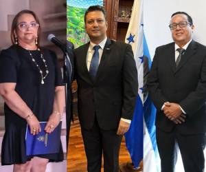 Los cambios alcanzan a las instituciones de Educación, Transporte y Mercadeo Agrícola. La información fue confirmada por el secretario de Comunicaciones y Estrategia del gobierno. En la imagen aparecen de izquierda a derecha: Arely Argueta, Emilio Maldonado y Allan Castillo.