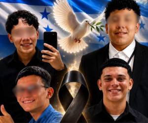 Los cuerpos de los cuatro primos asesinados fueron retirados de la morgue de La Ceiba y son velados por sus familiares en la funeraria Amor Eterno, mientras la Policía continúa investigando el crimen.