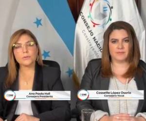Así como el 24 de diciembre, solo Ana Paola Hall y Cossette López dieron la declaratoria de las elecciones generales del 30 de noviembre.