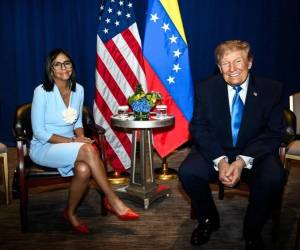 Menos de un año después de la captura de Nicolás Maduro, Donald Trump recibió en Nueva York a Delcy Rodríguez.