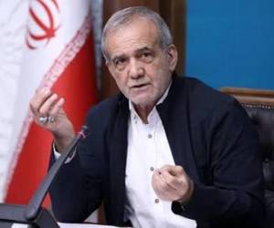 El presidente de Irán, Masud Pezeshkian.
