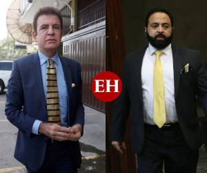 A la izquierda Salvador Nasralla, fundador del Partido Salvador de Honduras. A la derecha, Luis Redondo, presidente del Congreso y militante del PSH.