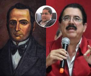 El funcionario e historiador José Carlos Cardona (foto inserta) equiparó a Manuel Zelaya con la figura de Francisco Morazán.