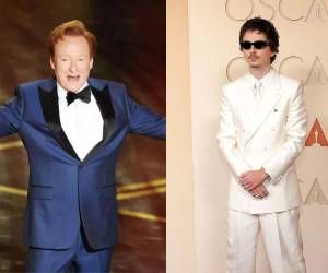 El humor provocó risas y aplausos en el teatro, mientras las cámaras enfocaban a Chalamet, quien reaccionó entre risas desde su asiento junto a su novia, Kylie Jenner.