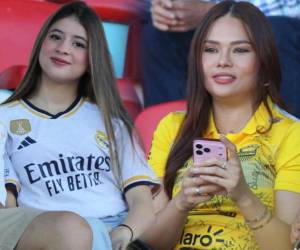 El estadio Nacional de Tegucigalpa se llenó de lindas chicas para el clásico entre el Olimpia y Real España.