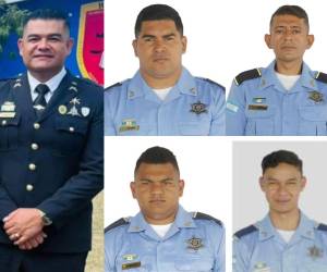 El comisario póstumo de Policía, Lester Josué Amador Herrera (en la imagen más grande), era el más antiguo dentro de la institución, pues tenía 10 años y 7 meses de pertenecer a la Policía Nacional.