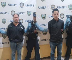 Los dos hombres serán remitidos a los tribunales de justicia, para responder por el delito portación ilegal de armas.