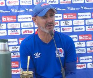 Eduardo Espinel durante la conferencia de prensa de este miércoles.