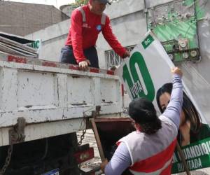 Según la Ley Electoral, la propoganda electoral tiene un plazo de 30 días para ser retirada.