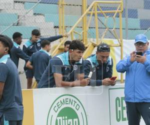 Imágenes del desarrollo del partido.