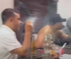 El alcalde de Yuscarán se alcanza a apreciar al inicio del video.