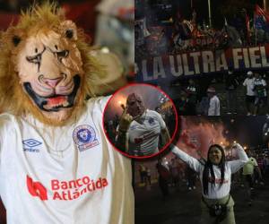 La Ultra Fiel se toma las calles de Tegucigalpa para apoyar a su amado Olimpia. Así fue su tradicional caminata.
