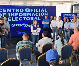 María Antonieta Mejía brindó una conferencia de prensa este sábado para pedir que el escrutinio sea observado por todos.