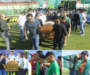 La afición verdolaga despidió al expresidente Orinson Amaya en el Estadio Yankel Rosenthal de San Pedro Sula, honrando así al histórico dirigente del Marathón.