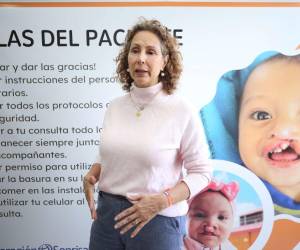 Jeanie Barjum invita a visitar Operación Sonrisa a todos los hondureños que necesitan tratamiento por labio leporino y paladar hendido.