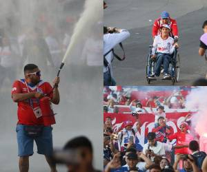 Estas son las mejores imágenes de la llegada de la Ultra Fiel al Estadio Chelato Uclés.