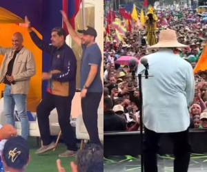 Capturas de pantalla de videos de TikTok sobre los bailes de Maduro.