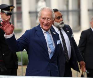 Rome, Italy 23th October 2025: The royals King Charles III and Queen Camilla leave the Basilica of St. Paul Outside the Walls. Charles was awarded the title of Royal Confrater at the Basilica