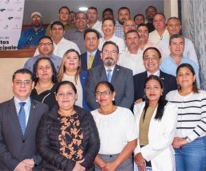 El primer grupo de 32 alcaldes asistió a un hotel capitalino dónde se están llevando a cabo las capacitaciones.