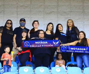 Las esposa de los jugadores de Motagua muestran su apoyo, pese a un viaje de cinco horas.