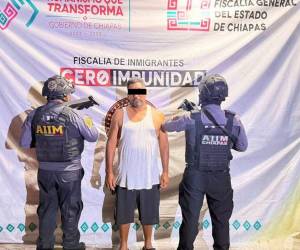 Ledvin Alexander N fue aprehendido el pasado 4 de octubre en el municipio de Huixtla en Chiapas, México.