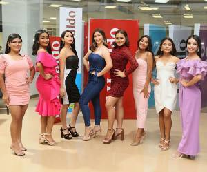 Las ocho candidatas a reina Ferisan 2022 visitaron la Sala de Redacción de EL HERALDO.