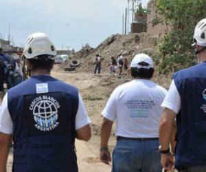 Los Cascos Blancos brindan ayuda internacional en tiempos de catástrofes.