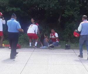Cuatro heridos, entre ellos un niño, fue el saldo de un accidente de tránsito en Pespire, Choluteca